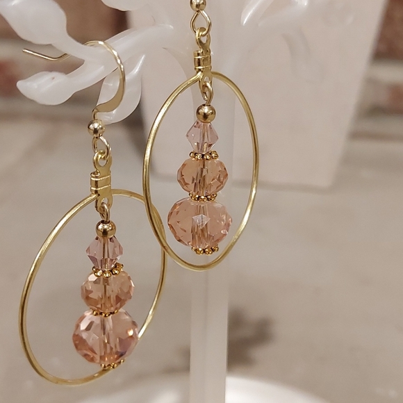 Champagne Choker with matching Earrings - Picture 13 of 15